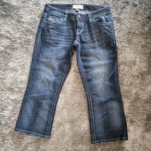 Juniors Maurices Blue Denim Jean Capri Pants Size 5